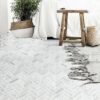Herringbone White