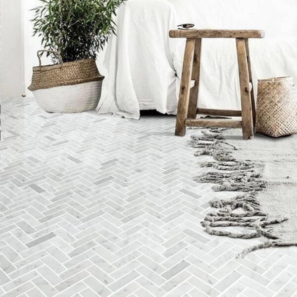 Herringbone White