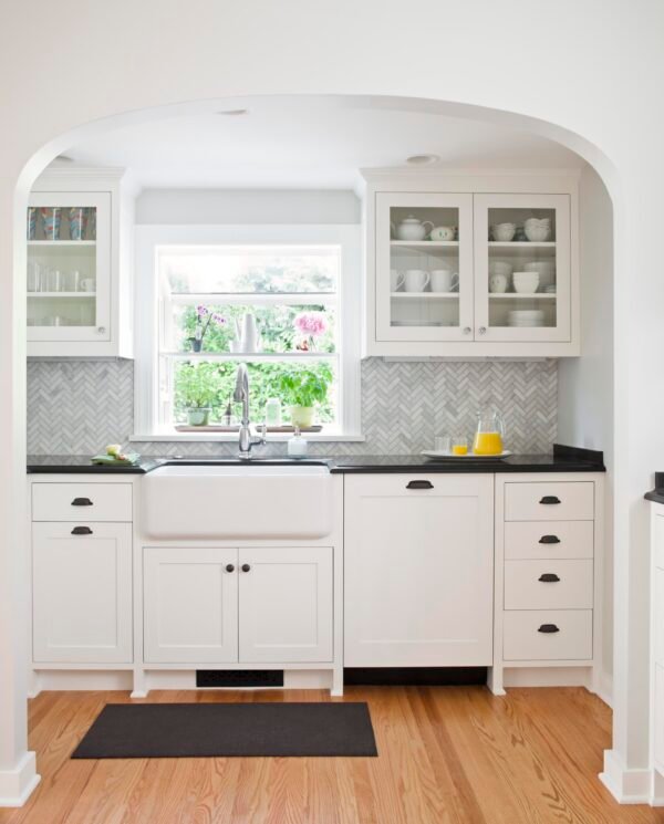 Herringbone White