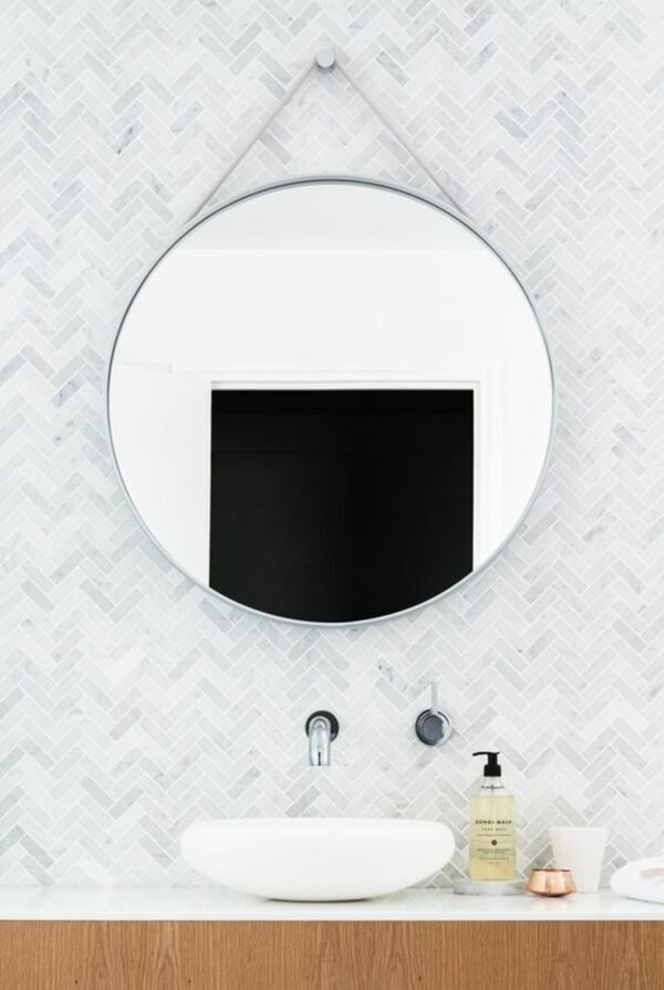 Herringbone White
