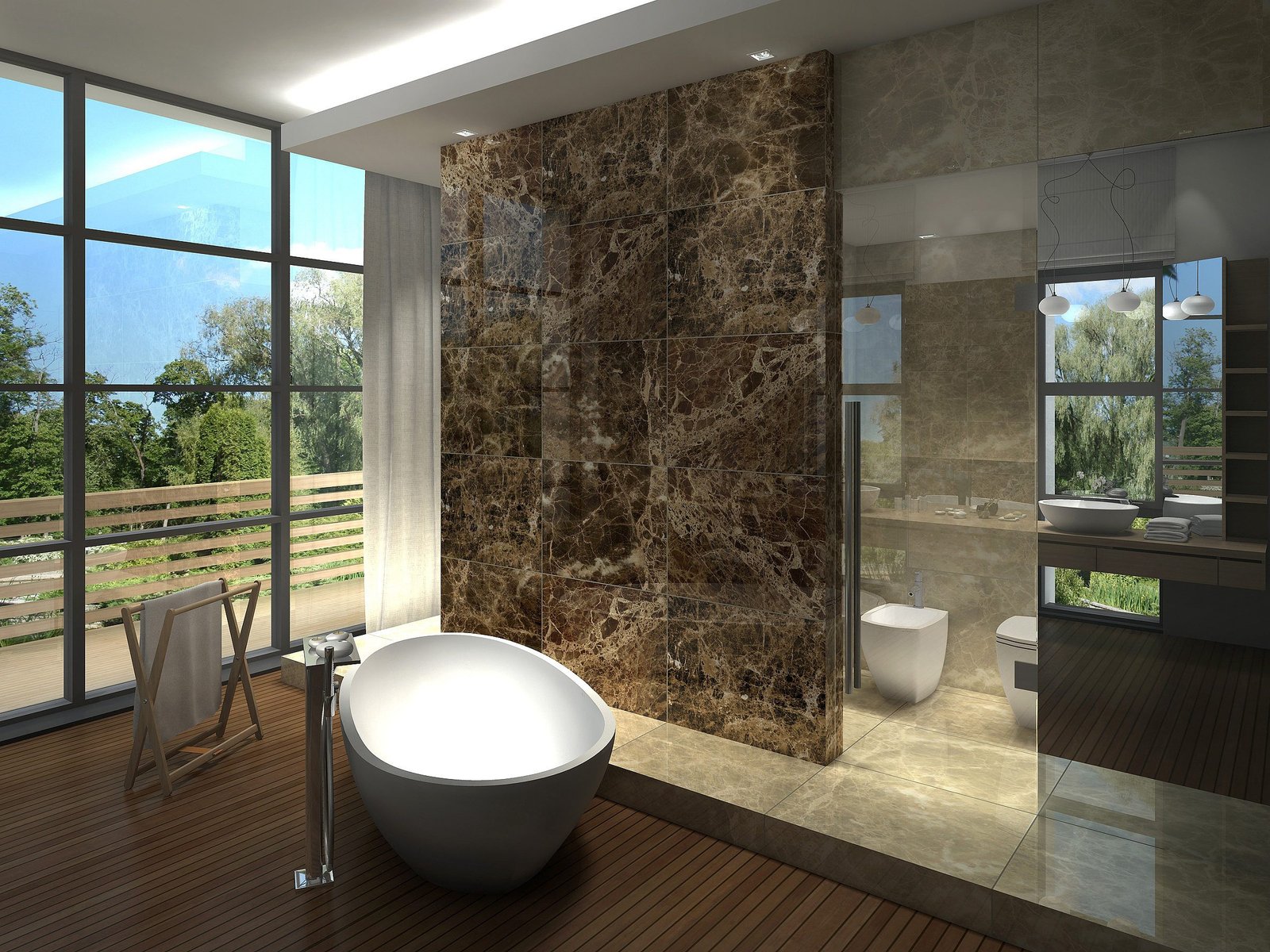 Brown-EmpradorPolished-marble-tile-in-bathroom.jpg Brown Emprador